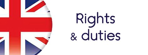 derechos y deberes en inglés